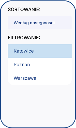 filters screen
